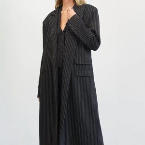 4th and Reckless x Elsa Hosk Pinstripe Coat